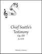 Chief Seattle's Testimony SATB choral sheet music cover